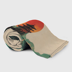 Плед флисовый Храм в горах, цвет: 3D-велсофт — фото 2