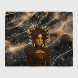 Плед флисовый Билли Айлиш с элементами механики, цвет: 3D-велсофт