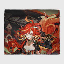 Плед флисовый Mavuika Genshin Impact, цвет: 3D-велсофт