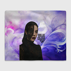 Плед флисовый Готический стиль Билли Айлиш, цвет: 3D-велсофт