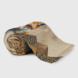 Плед флисовый Удивительный рыжий лисёнок, цвет: 3D-велсофт — фото 2