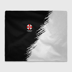 Плед флисовый Umbrella Corp - black and white, цвет: 3D-велсофт