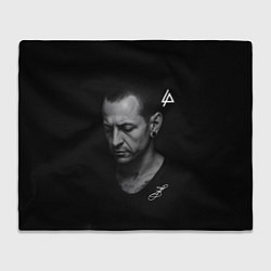 Плед флисовый Честер Беннингтон - легенда, цвет: 3D-велсофт