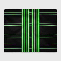 Плед флисовый Neon green, цвет: 3D-велсофт