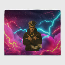 Плед флисовый XXXTentacion с цепью, цвет: 3D-велсофт