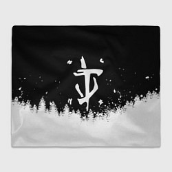 Плед флисовый Doom winter wild, цвет: 3D-велсофт