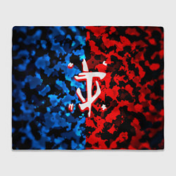 Плед флисовый Doom камуфляж текстура, цвет: 3D-велсофт