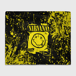 Плед флисовый Nirvana smile 1987, цвет: 3D-велсофт