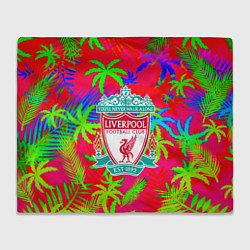 Плед флисовый Liverpool тропический неон, цвет: 3D-велсофт