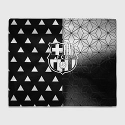 Плед флисовый Barcelona geometry black, цвет: 3D-велсофт