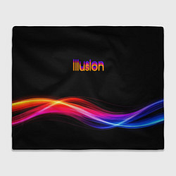 Плед флисовый Illusion, цвет: 3D-велсофт