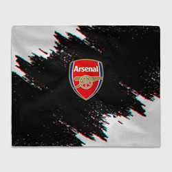 Плед флисовый Арсенал краски глитч текстура, цвет: 3D-велсофт