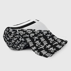 Плед флисовый Juventus символы китайские, цвет: 3D-велсофт — фото 2