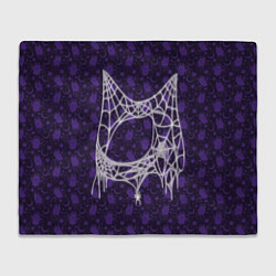 Плед флисовый Хэллоуин - Паутина, цвет: 3D-велсофт