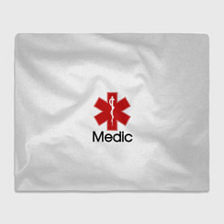 Плед флисовый Медик, цвет: 3D-велсофт