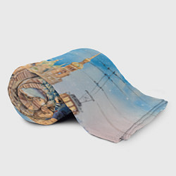 Плед флисовый Новогодний день в Санкт-Петербурге, цвет: 3D-велсофт — фото 2