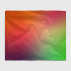 Плед флисовый Color multicolored, цвет: 3D-велсофт