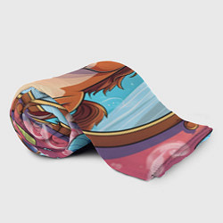 Плед флисовый Лошадка с расческой, цвет: 3D-велсофт — фото 2