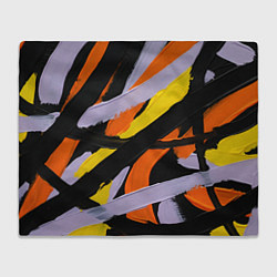 Плед Полоски краски абстракция