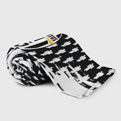 Плед флисовый Ювентус паттерн люди краски, цвет: 3D-велсофт — фото 2