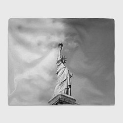 Плед флисовый Статуя Свободы, цвет: 3D-велсофт