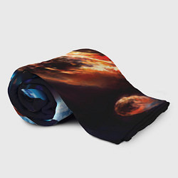Плед флисовый Метеориты, цвет: 3D-велсофт — фото 2