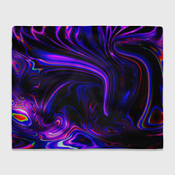 Плед флисовый Цветные разводы, цвет: 3D-велсофт