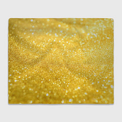 Плед флисовый Золото, цвет: 3D-велсофт