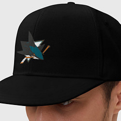 Кепка-снепбек San Jose Sharks, цвет: черный
