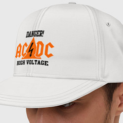 Кепка-снепбек AC/DC: High Voltage цвета белый — фото 1