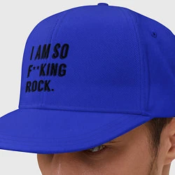 Кепка-снепбек Im so fucking rock, цвет: синий
