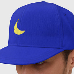 Кепка-снепбек Веселенький бананчик крупный эмодзи, цвет: синий