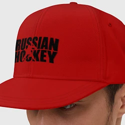 Кепка-снепбек Russian Hockey, цвет: красный