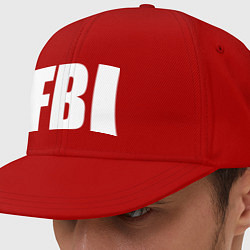 Кепка-снепбек FBI, цвет: красный