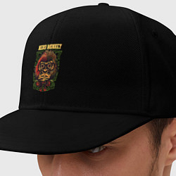 Кепка-снепбек Обезьяна ботан, цвет: черный