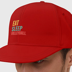 Кепка-снепбек Eat - Sleep - Volleyball, цвет: красный