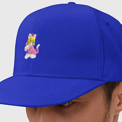 Кепка-снепбек Принцесса Персик - кошка Super Mario 3D Land, цвет: синий