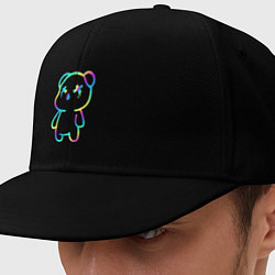 Кепка-снепбек Cool neon bear, цвет: черный