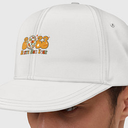 Кепка-снепбек 2023 - happy new year, цвет: белый