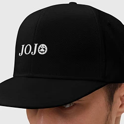 Кепка-снепбек JoJo белый логотип, цвет: черный