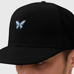 Кепка-снепбек Шотландия бабочка, цвет: черный