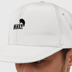 Кепка-снепбек Миха и медведь, цвет: белый