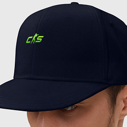 Кепка-снепбек CS2 green logo, цвет: тёмно-синий