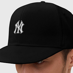 Кепка-снепбек New York yankees - baseball logo, цвет: черный