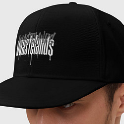 Кепка-снепбек Кресты с брызгами краски, цвет: черный