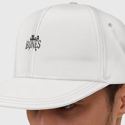 Кепка-снепбек Bones лого из дыма, цвет: белый