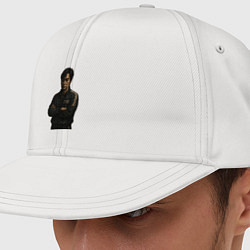 Кепка-снепбек Игрок 218 скрещенные руки на груди, цвет: белый