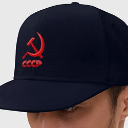 Кепка-снепбек СССР Логотип, цвет: тёмно-синий