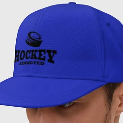 Кепка-снепбек Hockey addicted, цвет: синий