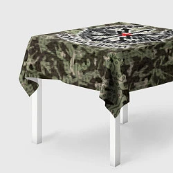 Скатерть для стола Войска связи: камуфляж, цвет: 3D-принт — фото 2